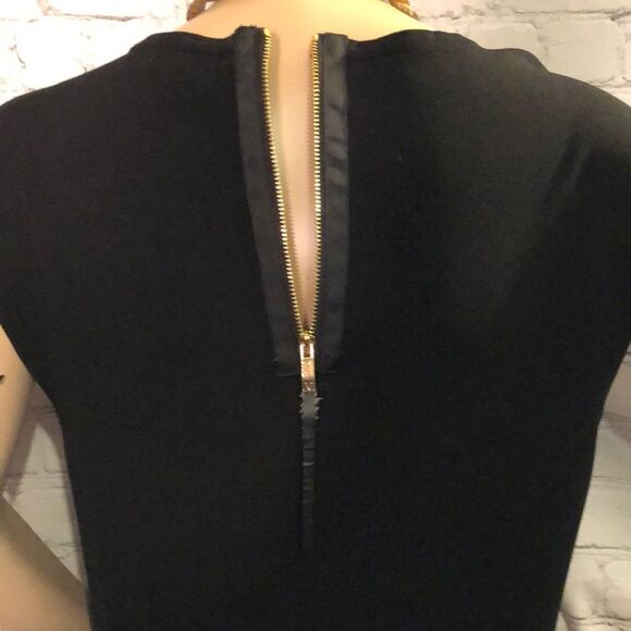 Vince Camuto Shift Sweater Dress B&W Check Pattern L - Picture 7 of 10